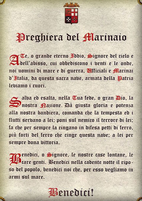 Il gruppo ANMI di Todi e il Monumento ai Caduti del Mare 6 preghiera dei marinai